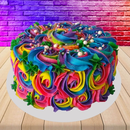 Colorful Holi Cake