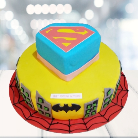 Birthday Superman Cake For Kids