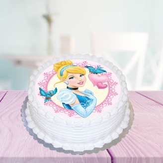 Beautiful Vanilla Photo Cake