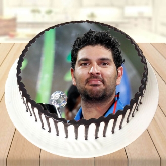 Yuvraj Singh Delicious Photo Cake
