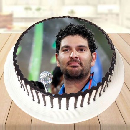 Yuvraj Singh Delicious Photo Cake
