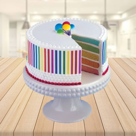 Beautiful Rainbow Cake