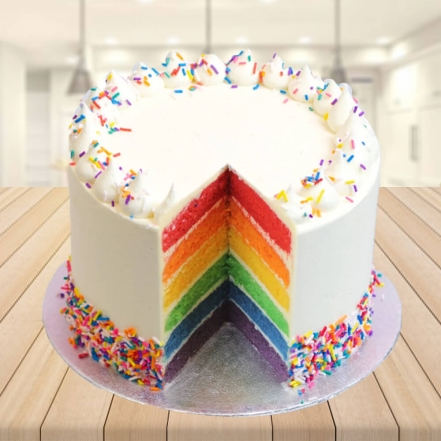 7 Layers Rainbow Cake