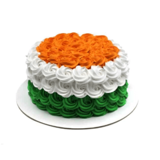 India Flag Vanilla Cake