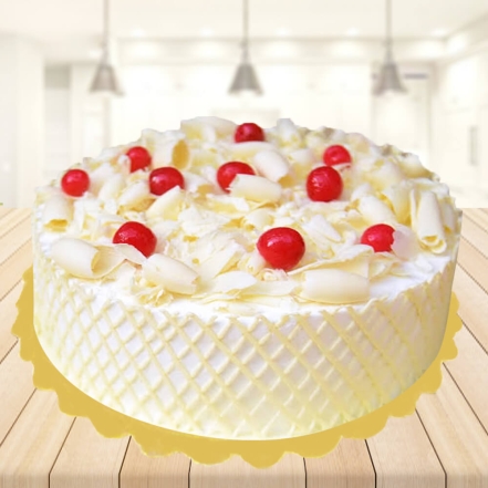 White Forest Birthday Cake