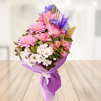 Bouquet of 30 Carnations N Gerberas