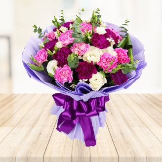 Bouquet of 20 Mix Carnations