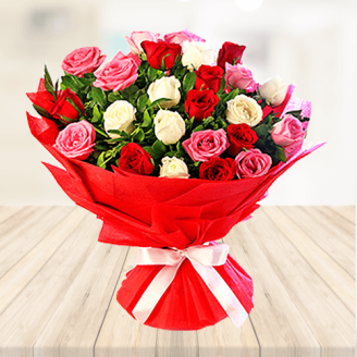 25 Mix Roses Bouquet