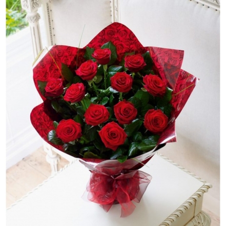 Enigmatic 12 Red Roses Bouquet