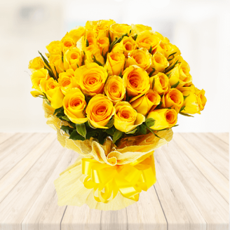 35 Yellow Roses Bouquet