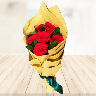 6 Red Roses Bouquet