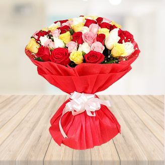 50 Mix Roses Bouquet