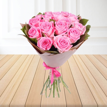 Blossom 15 Pink Roses Bouquet
