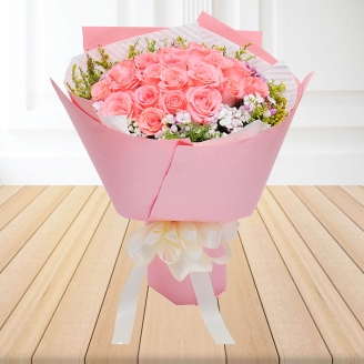 Special 20 Pink Roses Bouquet
