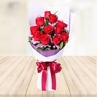 8 Red Roses Bouquet