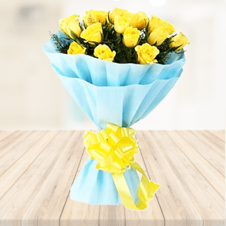 25 Yellow Roses Bouquet