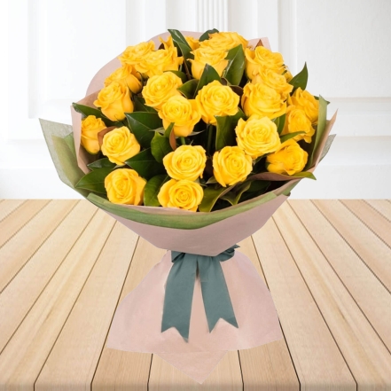 Sweet Blessings 15 Yellow Roses Bouquet