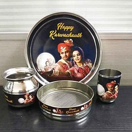 Decorative Photo Printed Thali