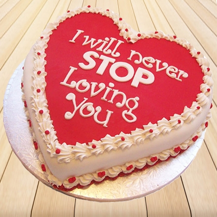 Valentine Vanilla Cake