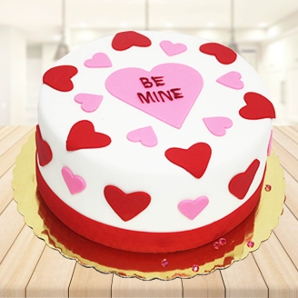Be My Valentine Fondant Cake