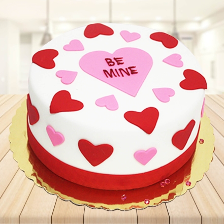 Be My Valentine Fondant Cake