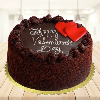Valentine Chocolate Cake For My Boyfriend