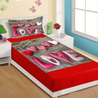 Wonderful Love Photo Printed Bed Sheet