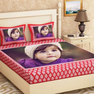Sweet Baby Photo Printed Bed Sheet