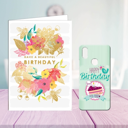 Personalised Mobile Case With Birthday Card