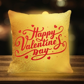 Valentine's Wishes Led Cushion