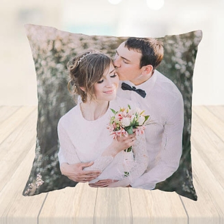 Couple Photo Printed Cushion