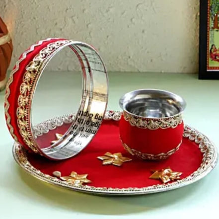 Karwa Chauth Thali Designer Set 2