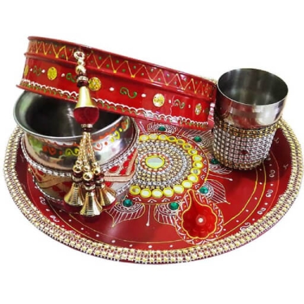 Karwa Chauth Thali Designer Set 3