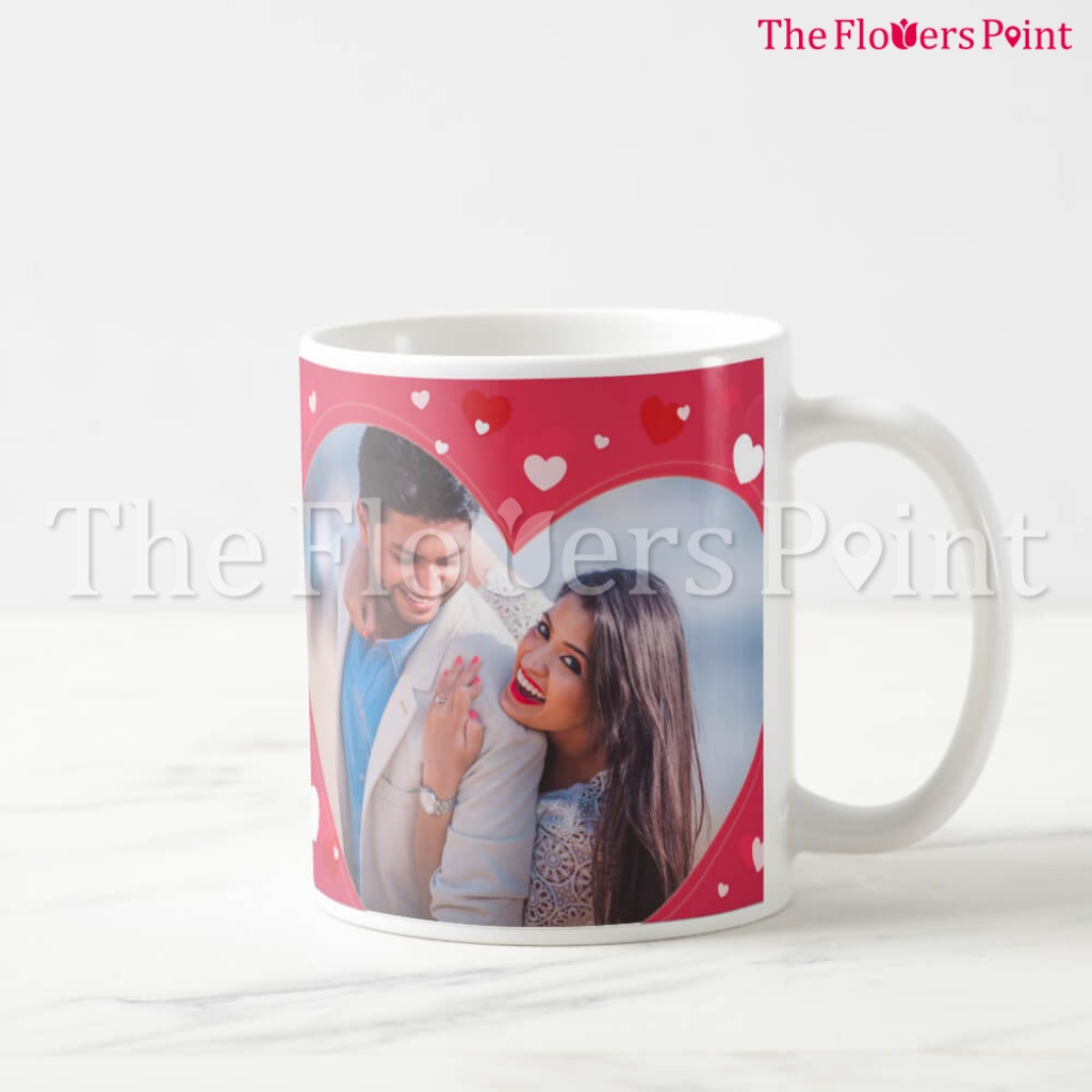Heart Shape Photo Printed Mug