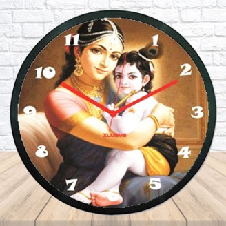 Krishna Photo Printed Clock