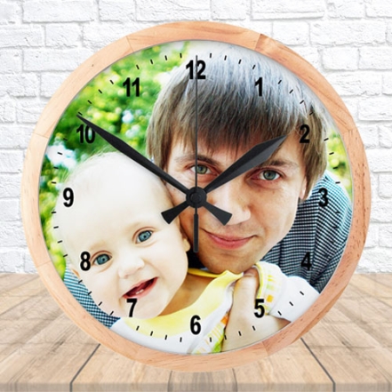 Self Photo Printed Clock