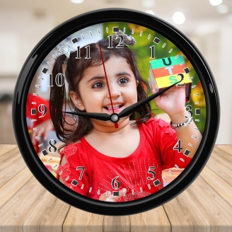 Photo Printed Clock For Daughter