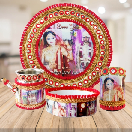 photo printed thali