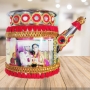 Photo Printed Decorated Karwa Chauth Set