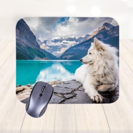 Dog Photo Printed Mouse Pad