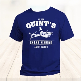 Customized Blue Text printed T-Shirt