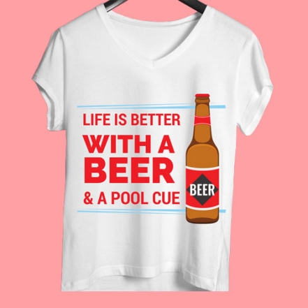 Custom Text Printed T Shirt Design