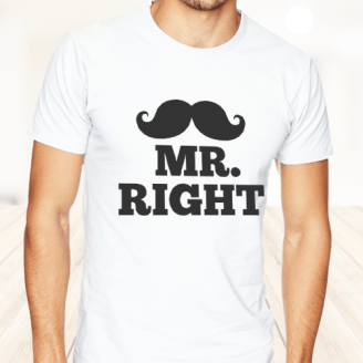 Mr Right Printed T-Shirt