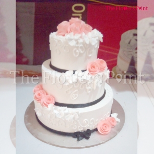 3 tier anniversary cake delivered in Delhi