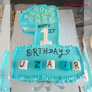 1st birthday cake delivered in Kashipur