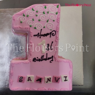 Digit Cake Delivered in Kolkata