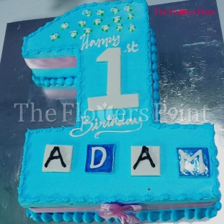 1st Birthday Cake For Boy Delivered In Ramamurthy Nagar Bangalore