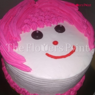 Cute Girl Design Cake Delivered In Mumbai