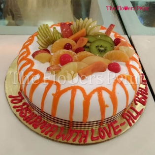 Premium Decorated Fruit Cake Delivered In Andheri West Mumbai