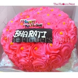 Rose cake delivered in Delhi